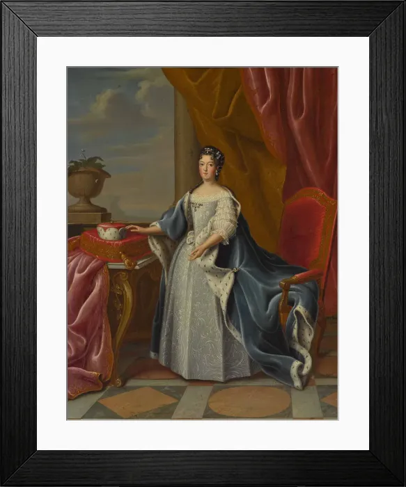 Framed Print : Portrait of Theresa Kunegunda Sobieska (1676-1730), Electress of Bavaria. Creator: Horemans Framed Print : Portrait of Theresa Kunegunda Sobieska (1676-1730), Electress of Bavaria. Creator: Horemans