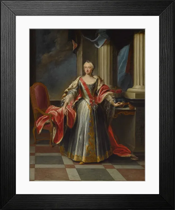 Framed Print : Portrait of Maria Anna Sophia of Saxony (1728-1797), Electress of Bavaria. Creator: Horemans Framed Print : Portrait of Maria Anna Sophia of Saxony (1728-1797), Electress of Bavaria. Creator: Horemans