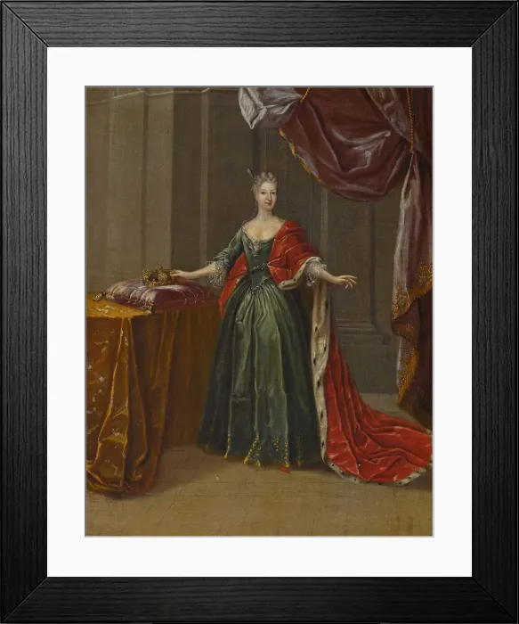 Framed Print : Portrait of Princess Maria Antonia of Bavaria (1724-1780), Electress of Saxony. Creator: Horemans Framed Print : Portrait of Princess Maria Antonia of Bavaria (1724-1780), Electress of Saxony. Creator: Horemans