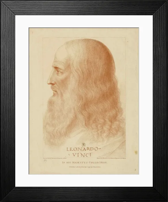 Framed Print : Leonardo da Vinci, 1795. Creator: Bartolozzi, Francesco (1728-1813)