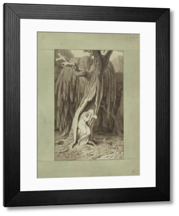 Framed Print : Dryad. Idylls Series, ca 1820. Creator: Tischbein, Johann Heinrich Wilhelm (1751-1829) Framed Print : Dryad. Idylls Series, ca 1820. Creator: Tischbein, Johann Heinrich Wilhelm (1751-1829)