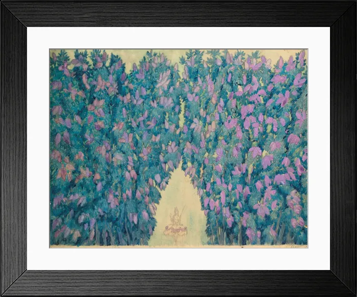 Framed Print : Stage design for the ballet Sleeping beauty by P. Tchaikovsky, 1921. Creator: Bakst Framed Print : Stage design for the ballet Sleeping beauty by P. Tchaikovsky, 1921. Creator: Bakst