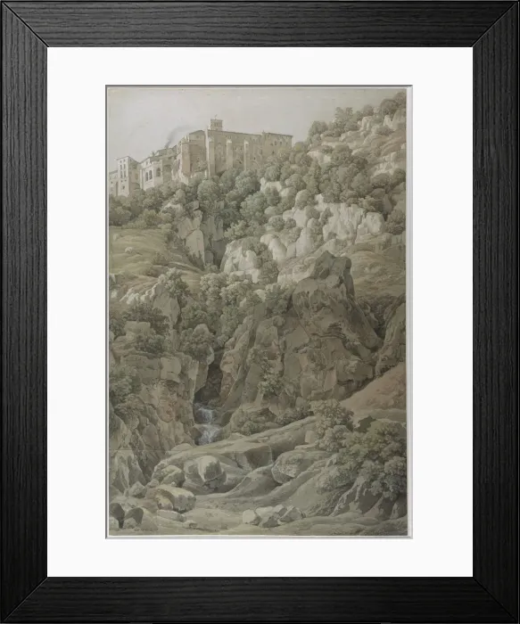 Framed Print : The Benedictine Convent of Santa Scholastica near Subiaco in the Sabine Mountains, 1797 Framed Print : The Benedictine Convent of Santa Scholastica near Subiaco in the Sabine Mountains, 1797