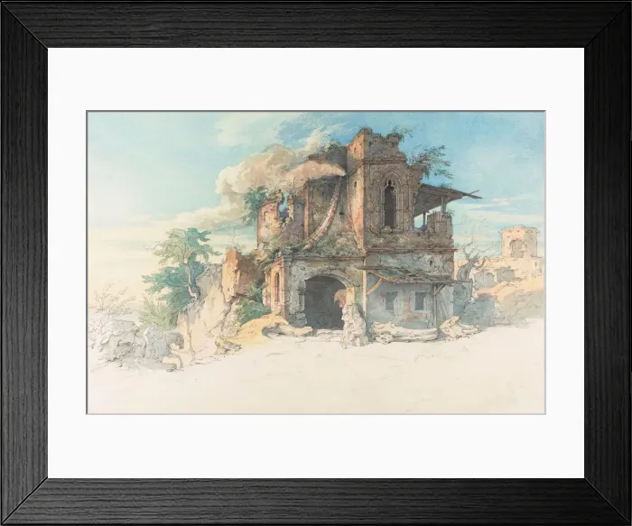 Framed Print : Illustration for the ballad Der Gang nach dem Eisenhammer by Friedrich Schiller Framed Print : Illustration for the ballad Der Gang nach dem Eisenhammer by Friedrich Schiller