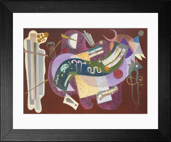 Framed Print : Rigide et courbe, 1935. Creator: Kandinsky, Wassily Vasilyevich (1866-1944) Framed Print : Rigide et courbe, 1935. Creator: Kandinsky, Wassily Vasilyevich (1866-1944)