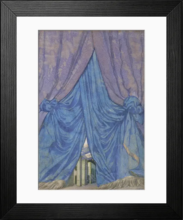 Framed Print : Design of curtain for the ballet Sleeping beauty by P. Tchaikovsky, 1921. Creator: Bakst Framed Print : Design of curtain for the ballet Sleeping beauty by P. Tchaikovsky, 1921. Creator: Bakst