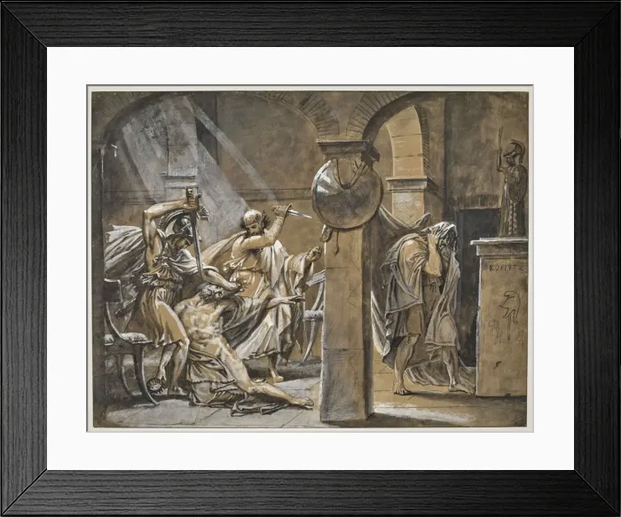 Framed Print : The Death of Timophanes, 1842. Creator: Gros, Antoine Jean, Baron (1771-1835) Framed Print : The Death of Timophanes, 1842. Creator: Gros, Antoine Jean, Baron (1771-1835)