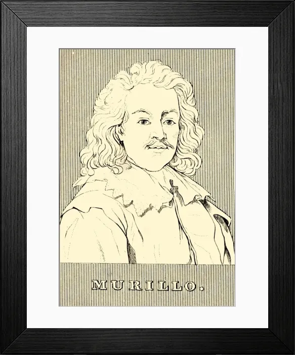 Framed Print : Murillo, (1617-1682), 1830. Creator: Unknown Framed Print : Murillo, (1617-1682), 1830. Creator: Unknown