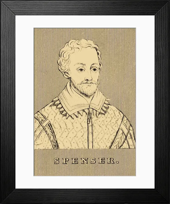 Framed Print : Spenser, (c1552-1599), 1830. Creator: Unknown Framed Print : Spenser, (c1552-1599), 1830. Creator: Unknown