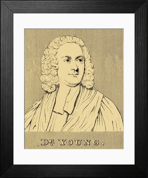 Framed Print : Dr. Young, (c1683-1765), 1830. Creator: Unknown