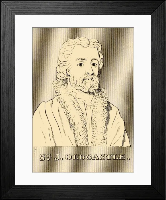 Framed Print : Sir J. Oldcastle, (c1360-1417), 1830. Creator: Unknown Framed Print : Sir J. Oldcastle, (c1360-1417), 1830. Creator: Unknown
