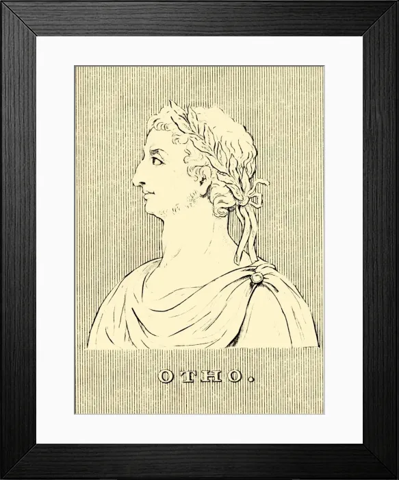 Framed Print : Otho, (32-69AD), 1830. Creator: Unknown Framed Print : Otho, (32-69AD), 1830. Creator: Unknown