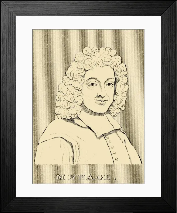 Framed Print : Menage, (1613-1692), 1830. Creator: Unknown Framed Print : Menage, (1613-1692), 1830. Creator: Unknown