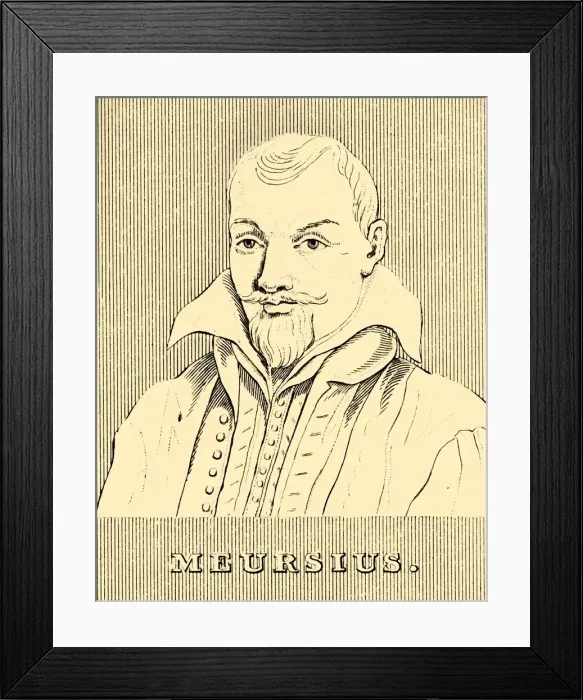 Framed Print : Meursius, (1579-1639), 1830. Creator: Unknown Framed Print : Meursius, (1579-1639), 1830. Creator: Unknown