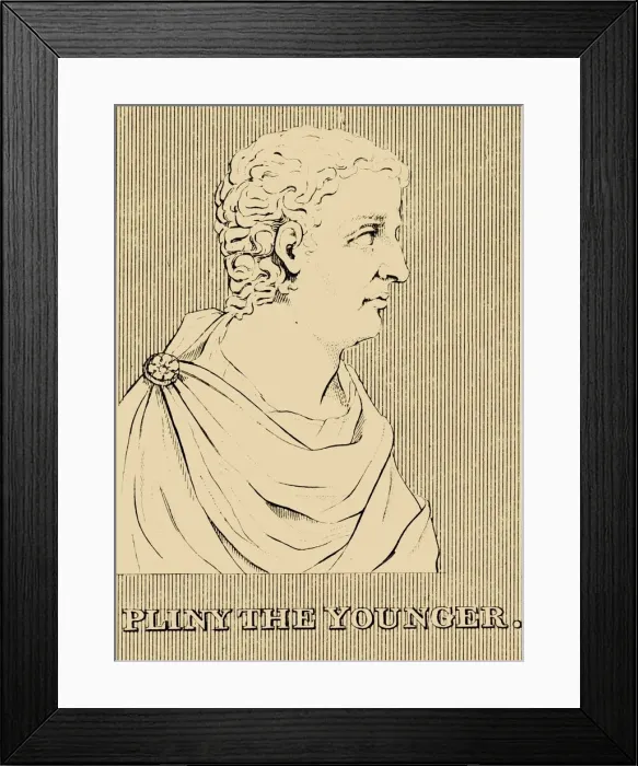 Framed Print : Pliny the Younger, (61-c113), 1830. Creator: Unknown Framed Print : Pliny the Younger, (61-c113), 1830. Creator: Unknown