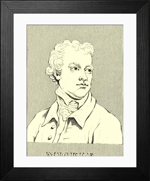 Framed Print : Mickle, (1734-1788), 1830. Creator: Unknown Framed Print : Mickle, (1734-1788), 1830. Creator: Unknown