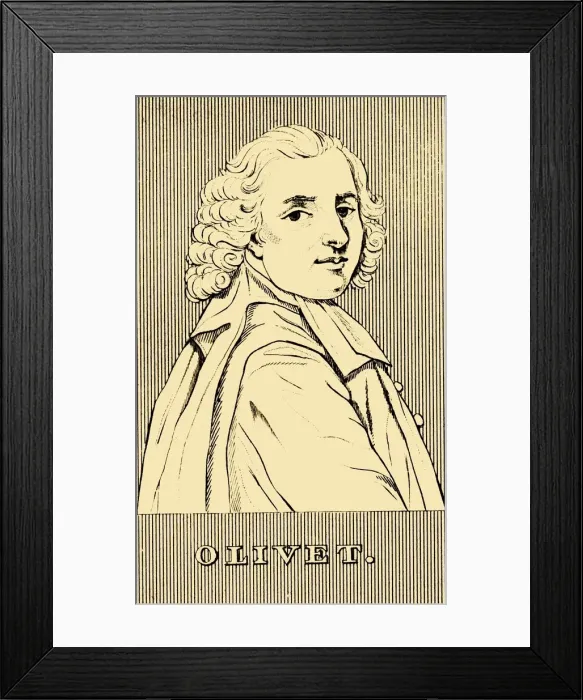 Framed Print : Olivet, (1682-1768), 1830. Creator: Unknown Framed Print : Olivet, (1682-1768), 1830. Creator: Unknown