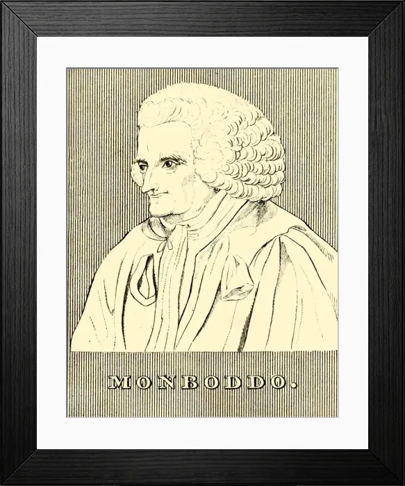 Framed Print : Monboddo, (1714-1799), 1830. Creator: Unknown Framed Print : Monboddo, (1714-1799), 1830. Creator: Unknown