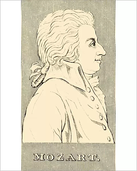 Mozart, (1756-1791), 1830. Creator: Unknown