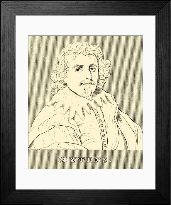 Framed Print : Mytens, (c1590-1648), 1830. Creator: Unknown Framed Print : Mytens, (c1590-1648), 1830. Creator: Unknown