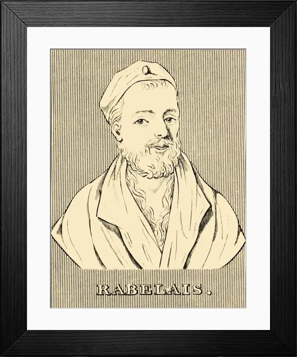 Framed Print : Rabelais, (c1483-1553), 1830. Creator: Unknown Framed Print : Rabelais, (c1483-1553), 1830. Creator: Unknown