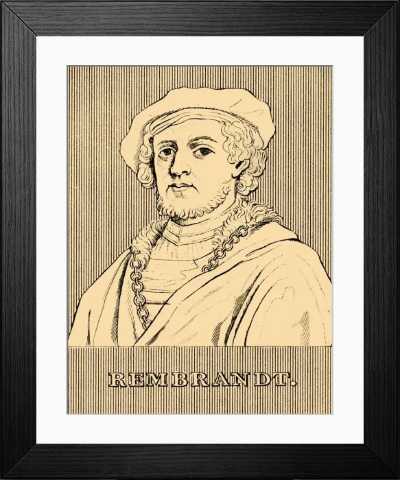 Framed Print : Rembrandt, (1606-1669), 1830. Creator: Unknown Framed Print : Rembrandt, (1606-1669), 1830. Creator: Unknown