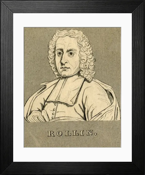 Framed Print : Rollin, (1661-1741), 1830. Creator: Unknown Framed Print : Rollin, (1661-1741), 1830. Creator: Unknown