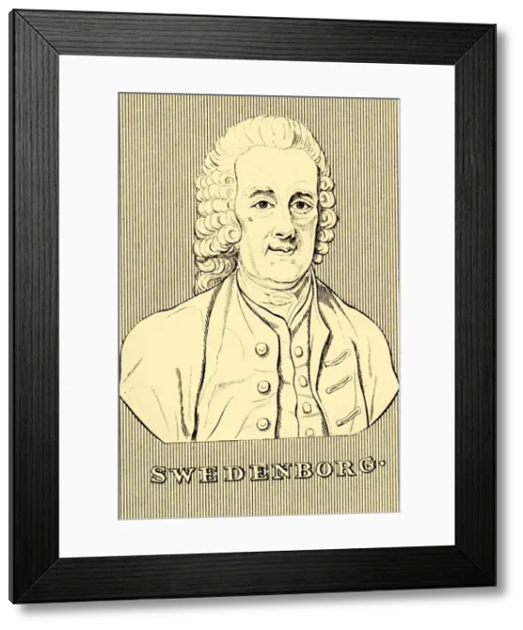 Framed Print : Swedenborg, (1688-1772), 1830. Creator: Unknown Framed Print : Swedenborg, (1688-1772), 1830. Creator: Unknown