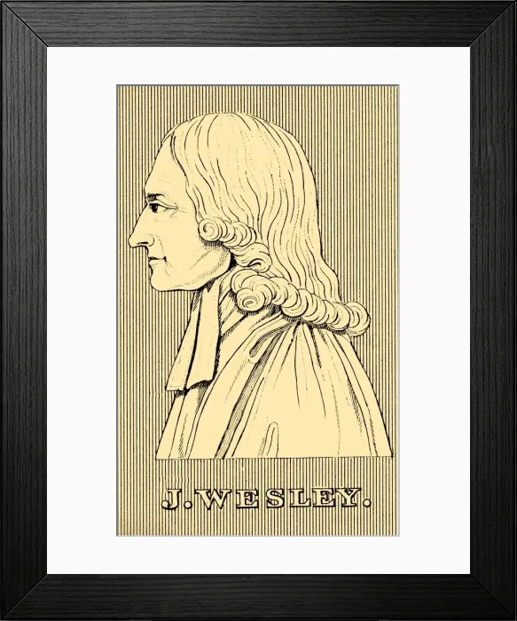 Framed Print : J. Wesley, (1703-1791), 1830. Creator: Unknown Framed Print : J. Wesley, (1703-1791), 1830. Creator: Unknown