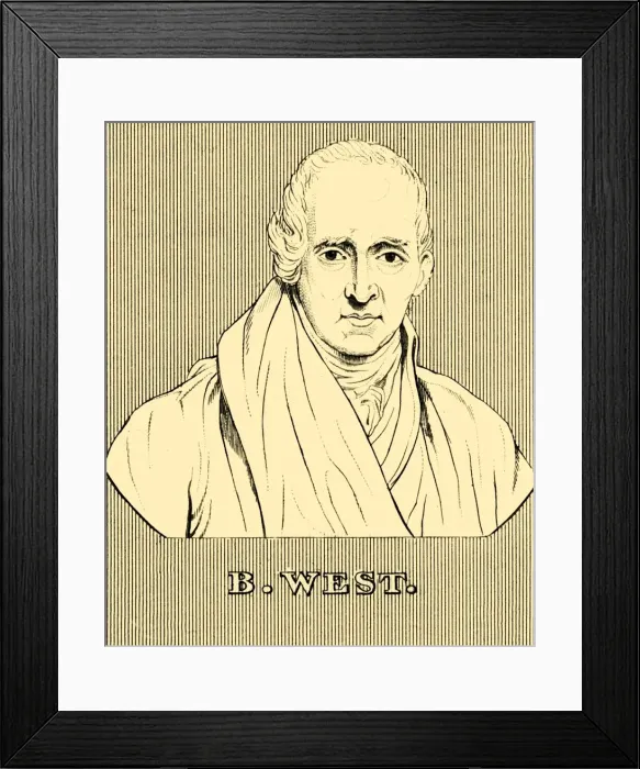 Framed Print : B. West, (1738-1820), 1830. Creator: Unknown Framed Print : B. West, (1738-1820), 1830. Creator: Unknown
