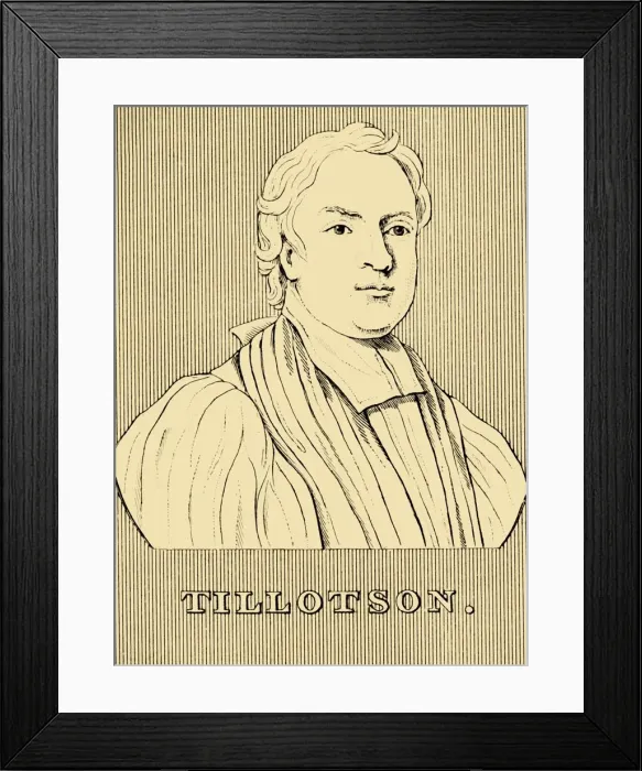 Framed Print : Tillotson, (1630-1694), 1830. Creator: Unknown Framed Print : Tillotson, (1630-1694), 1830. Creator: Unknown