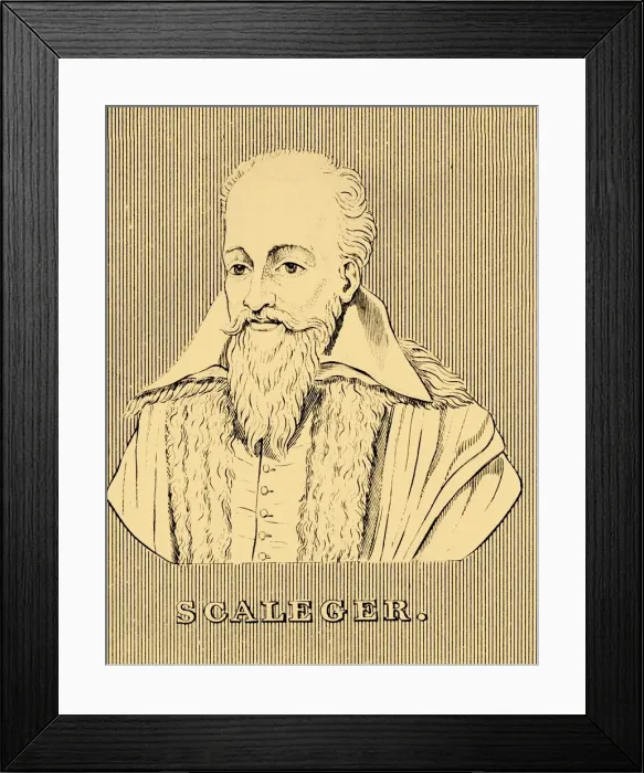 Framed Print : Scaleger, (1540-1609), 1830. Creator: Unknown Framed Print : Scaleger, (1540-1609), 1830. Creator: Unknown