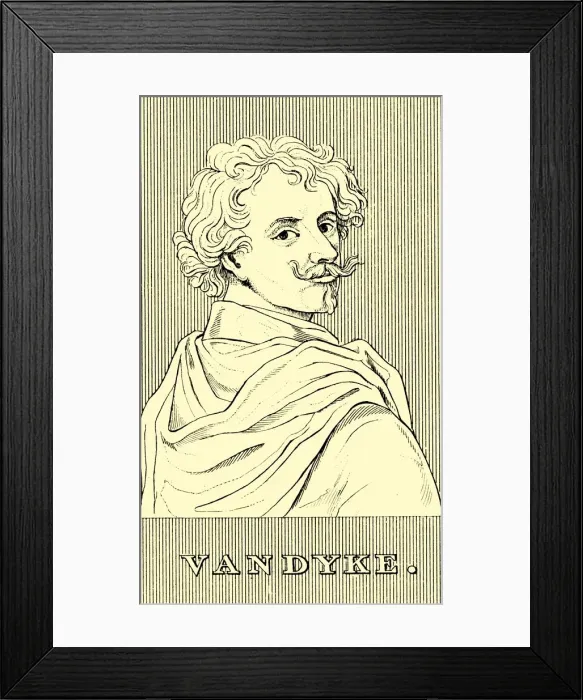 Framed Print : Van Dyke, (1599-1641), 1830. Creator: Unknown Framed Print : Van Dyke, (1599-1641), 1830. Creator: Unknown