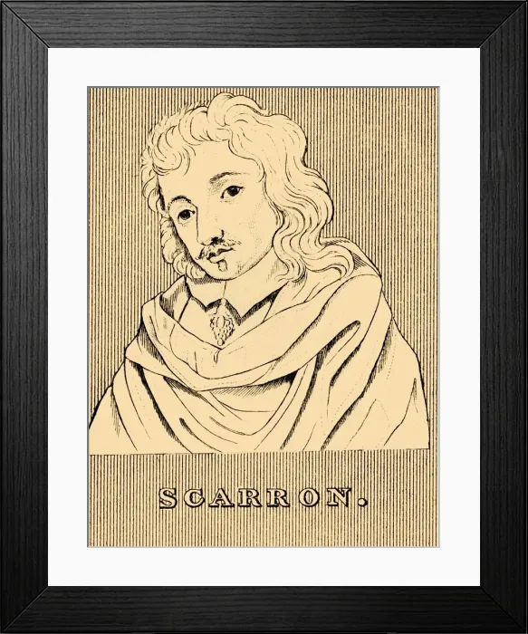 Framed Print : Scarron, (c1610- 1660), 1830. Creator: Unknown Framed Print : Scarron, (c1610- 1660), 1830. Creator: Unknown