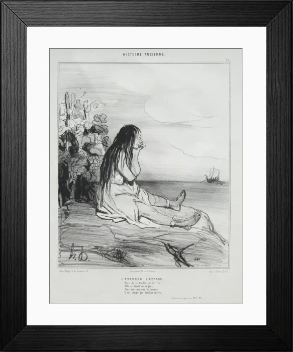 Framed Print : Ancient History, plate 24: The Abandonment of Ariadne, 4 September 1842 Framed Print : Ancient History, plate 24: The Abandonment of Ariadne, 4 September 1842