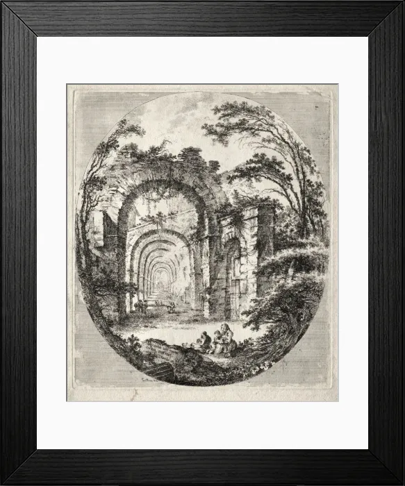 Framed Print : Ancient Ruins, 1756. Creator: Jean-Claude-Richard de Saint-Non (French, 1727-1791) Framed Print : Ancient Ruins, 1756. Creator: Jean-Claude-Richard de Saint-Non (French, 1727-1791)