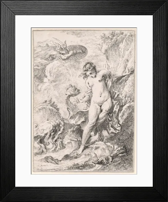 Framed Print : Andromeda (Andromede), 1734. Creator: Francois Boucher (French, 1703-1770) Framed Print : Andromeda (Andromede), 1734. Creator: Francois Boucher (French, 1703-1770)