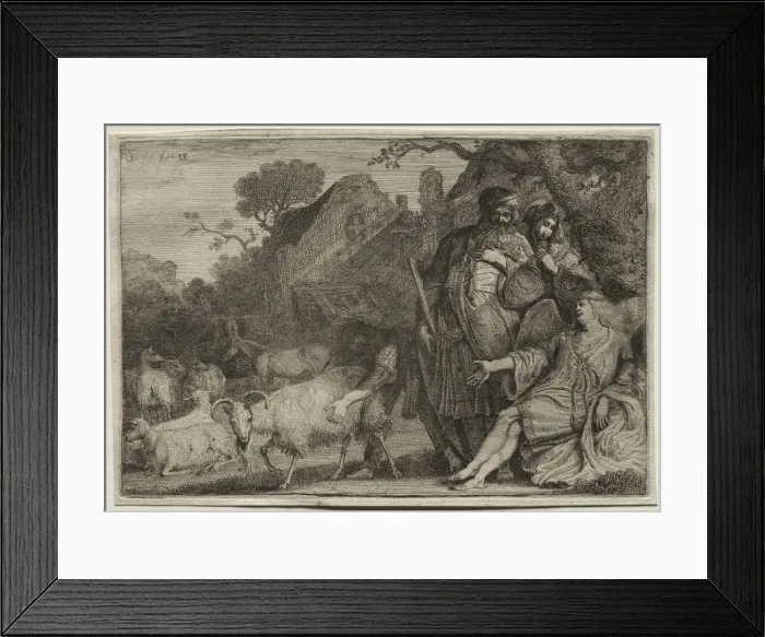 Framed Print : An Angel Foretells the Birth of Abrahams Son, 1638. Creator: Gerrit Claesz. Bleker (Dutch, 1656) Framed Print : An Angel Foretells the Birth of Abrahams Son, 1638. Creator: Gerrit Claesz. Bleker (Dutch, 1656)