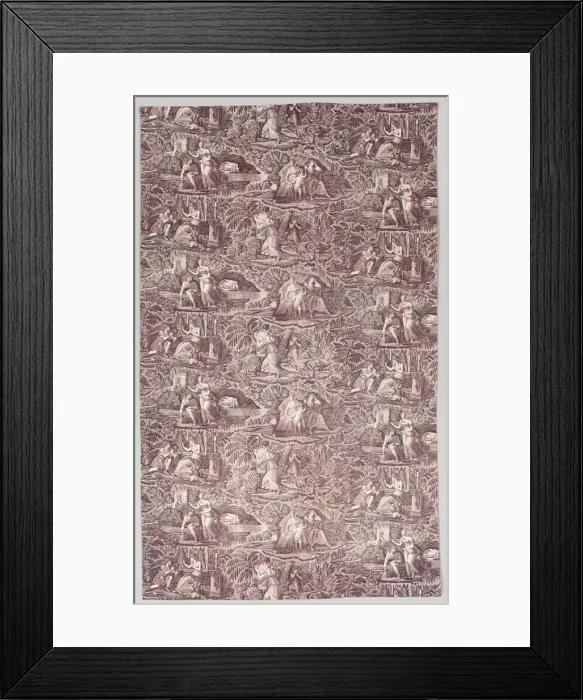 Framed Print : Amorous Scenes, early 1800s. Creator: Unknown Framed Print : Amorous Scenes, early 1800s. Creator: Unknown