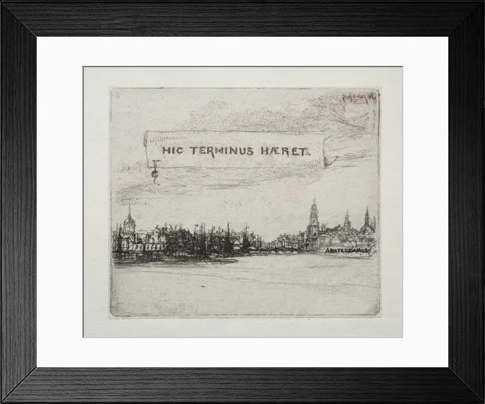 Framed Print : Amstelodamum, 1863. Creator: Francis Seymour Haden (British, 1818-1910) Framed Print : Amstelodamum, 1863. Creator: Francis Seymour Haden (British, 1818-1910)