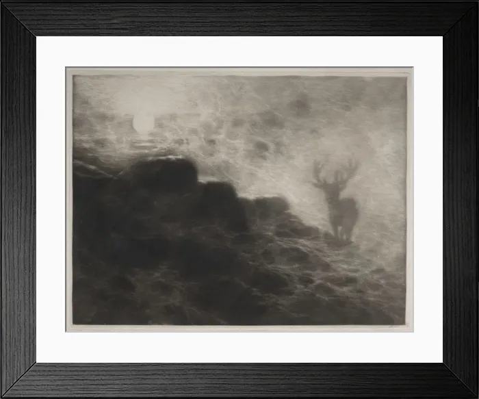 Framed Print : An Early Riser, 1897. Creator: Francis Seymour Haden (British, 1818-1910) Framed Print : An Early Riser, 1897. Creator: Francis Seymour Haden (British, 1818-1910)