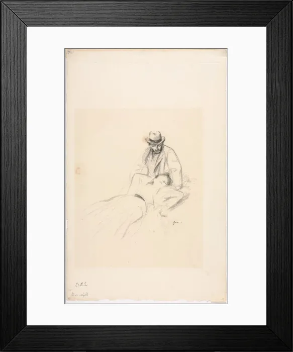 Framed Print : An Idyll, fourth quarter 1800s or first third 1900s. Creator: Jean Louis Forain (French Framed Print : An Idyll, fourth quarter 1800s or first third 1900s. Creator: Jean Louis Forain (French
