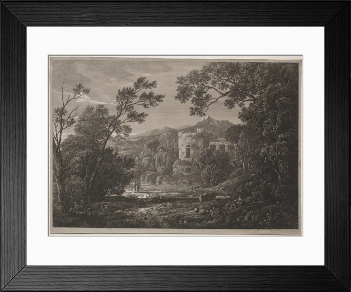 Framed Print : An Italian View, c. 1810?. Creator: Joseph Rebell (Austrian, 1787-1828) Framed Print : An Italian View, c. 1810?. Creator: Joseph Rebell (Austrian, 1787-1828)