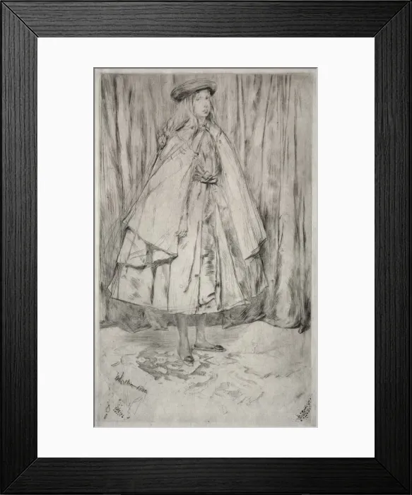 Framed Print : Annie Haden, 1860. Creator: James McNeill Whistler (American, 1834-1903) Framed Print : Annie Haden, 1860. Creator: James McNeill Whistler (American, 1834-1903)