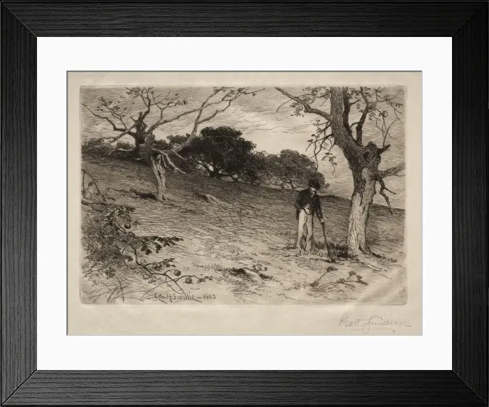 Framed Print : An Old New England Orchard, 1883. Creator: George Henry Smillie (American, 1840-1921) Framed Print : An Old New England Orchard, 1883. Creator: George Henry Smillie (American, 1840-1921)