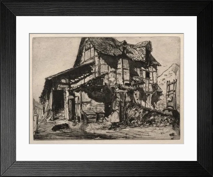 Framed Print : An Unsafe Tenement. Creator: James McNeill Whistler (American, 1834-1903) Framed Print : An Unsafe Tenement. Creator: James McNeill Whistler (American, 1834-1903)