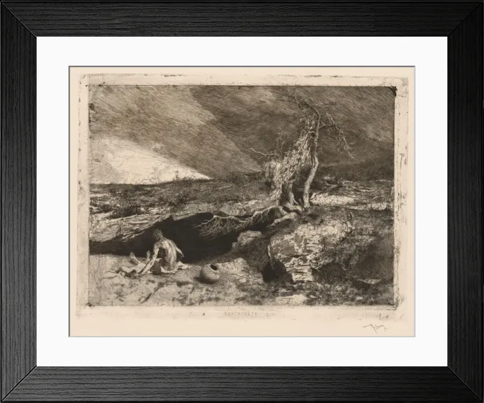 Framed Print : Anachorete. Creator: Mariano Fortuny y Carbo (Spanish, 1838-1874) Framed Print : Anachorete. Creator: Mariano Fortuny y Carbo (Spanish, 1838-1874)