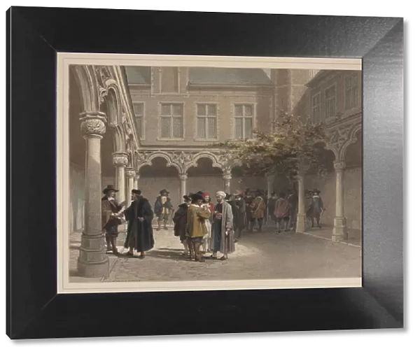 Ancien Bourse, Antwerp. Creator: Louis Haghe (British, 1806-1885)