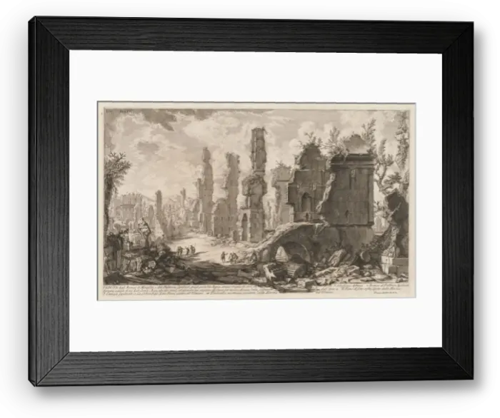 Framed Print : Antiquities of Rome: The Appian Way. Creator: Giovanni Battista Piranesi (Italian, 1720-1778) Framed Print : Antiquities of Rome: The Appian Way. Creator: Giovanni Battista Piranesi (Italian, 1720-1778)