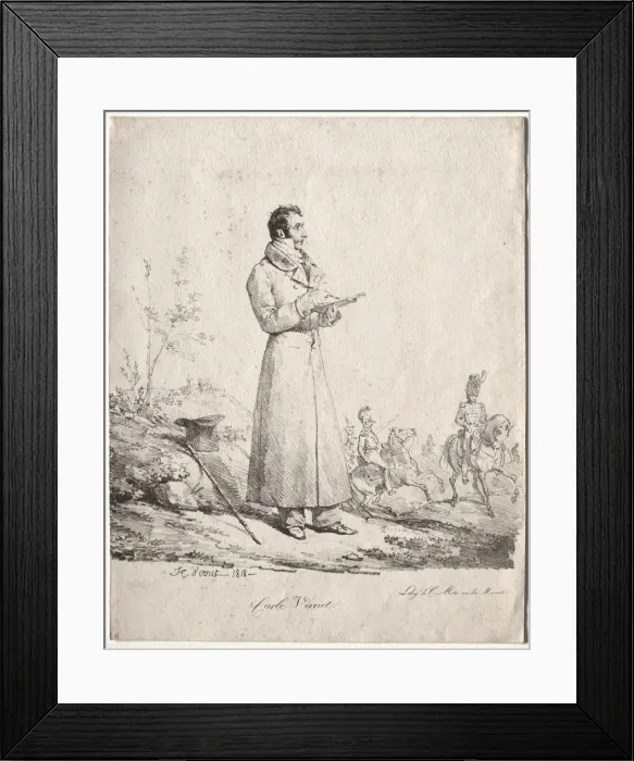 Framed Print : Antoine Charles Horace Vernet, called Carle. Creator: Horace Vernet (French, 1789-1863) Framed Print : Antoine Charles Horace Vernet, called Carle. Creator: Horace Vernet (French, 1789-1863)